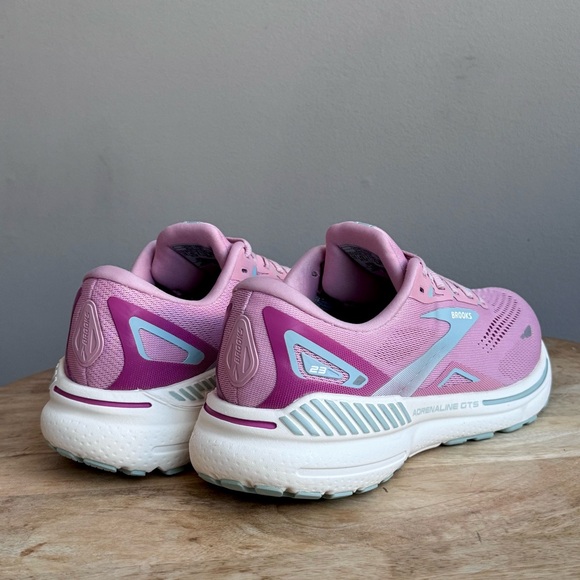 Brooks Adrenaline GTS 23 Women Running Shoes Pink Size 10 Stability Comfort - Picture 5 of 15
